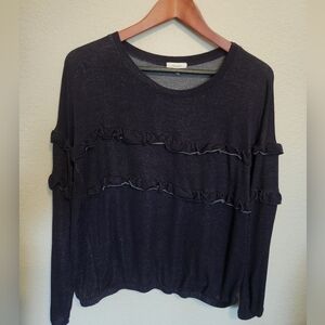 Maurices Sweater with Ruffle Detail